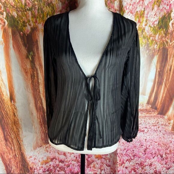 Victoria Secret sheer wrap blouse - Picture 1 of 4